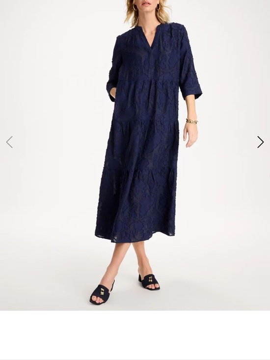 Chico's Dresses & Skirts - Chico's Navy Lace Maxi Dress with V-Neck